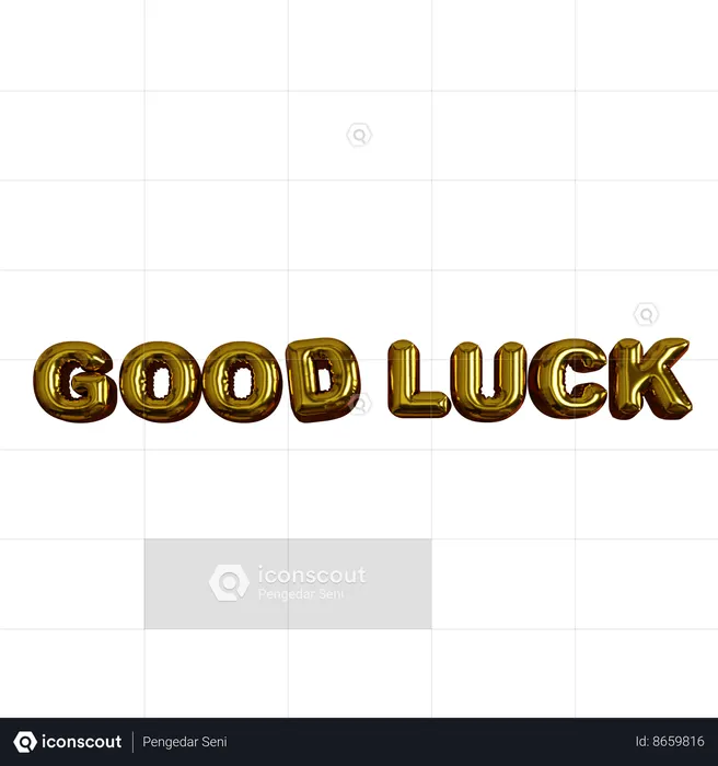 Good Luck Balloons  3D Icon