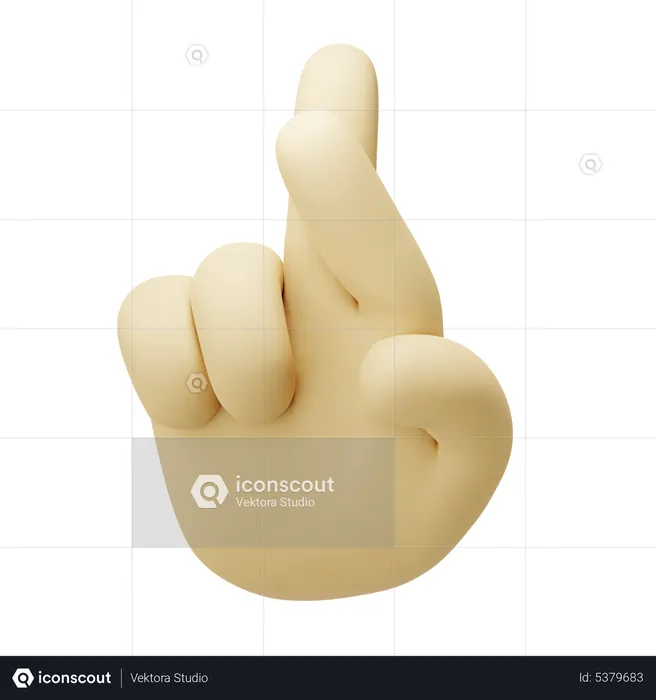 Good Luck Gesture  3D Icon