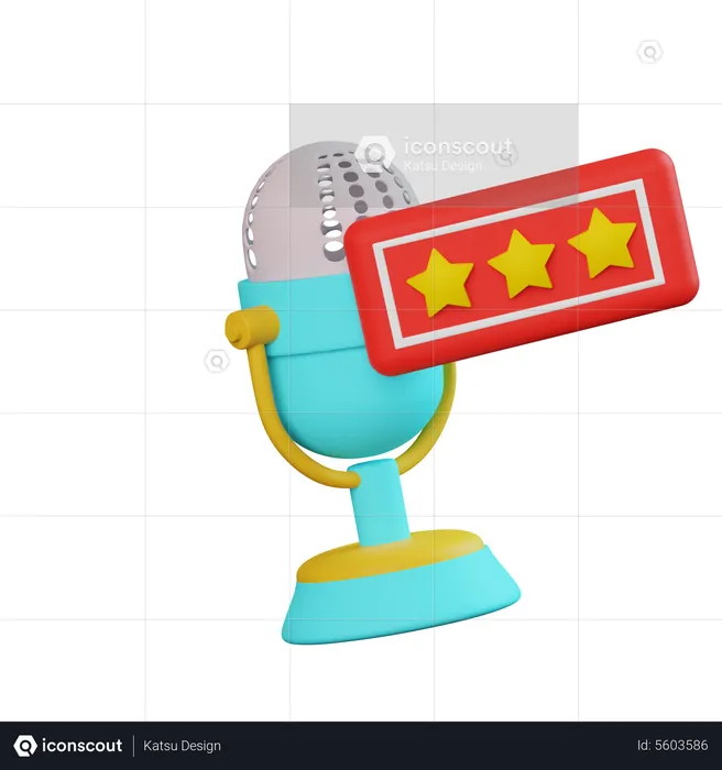 Good Podcast Rating  3D Icon