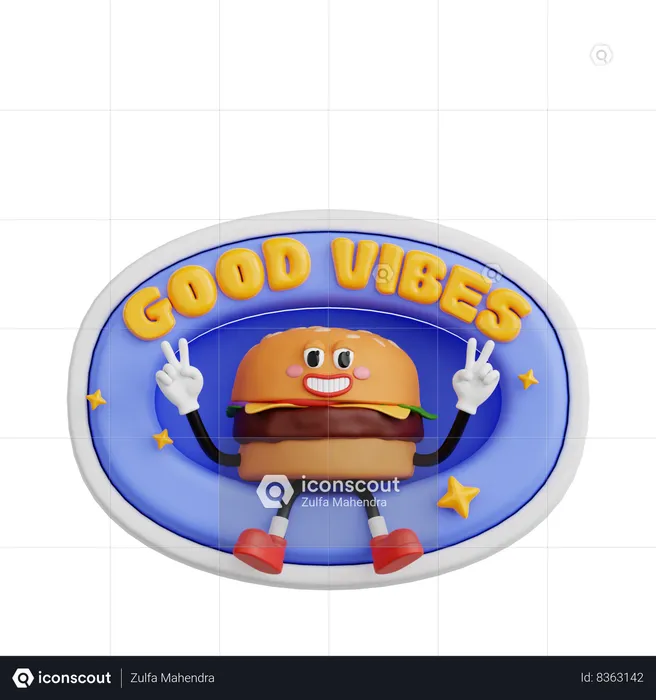 Good Vibes  3D Sticker