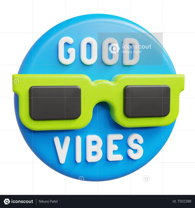 Good vibes  3D Icon