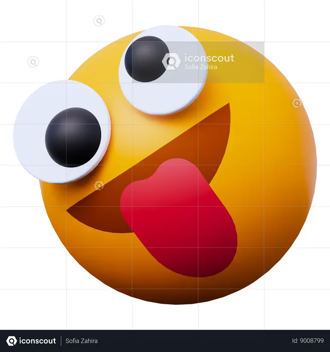 Goofy Emoji Emoji 3D Icon