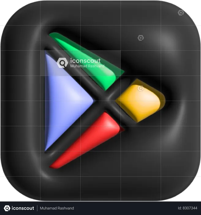 Google-Play  3D Icon