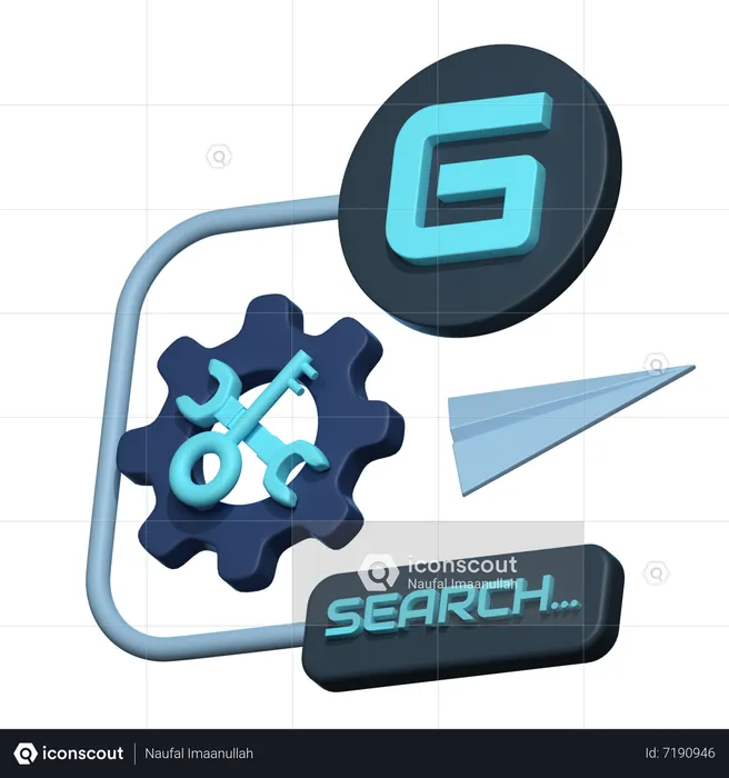 Google-Suche  3D Icon