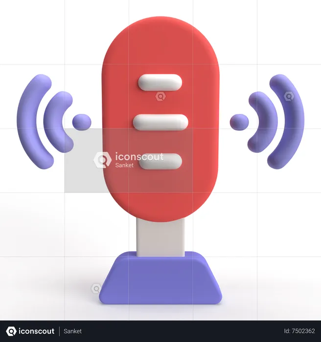 Google Voice  3D Icon