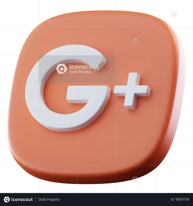 Googleplus Logo 3D Icon