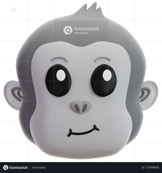 Gorilla  3D Icon