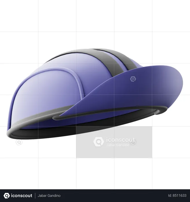 Gorra de ciclismo  3D Icon