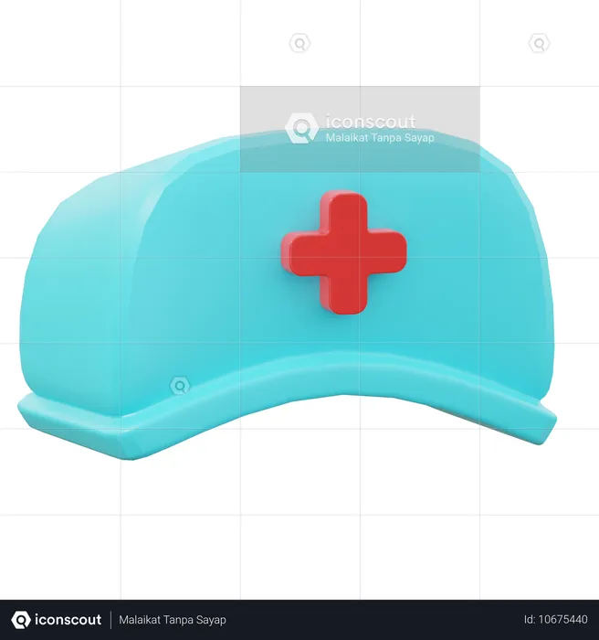 Sombrero de enfermera  3D Icon