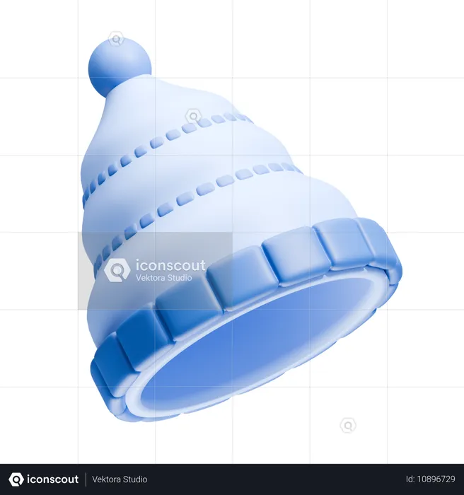 Gorro de invierno acogedor  3D Icon