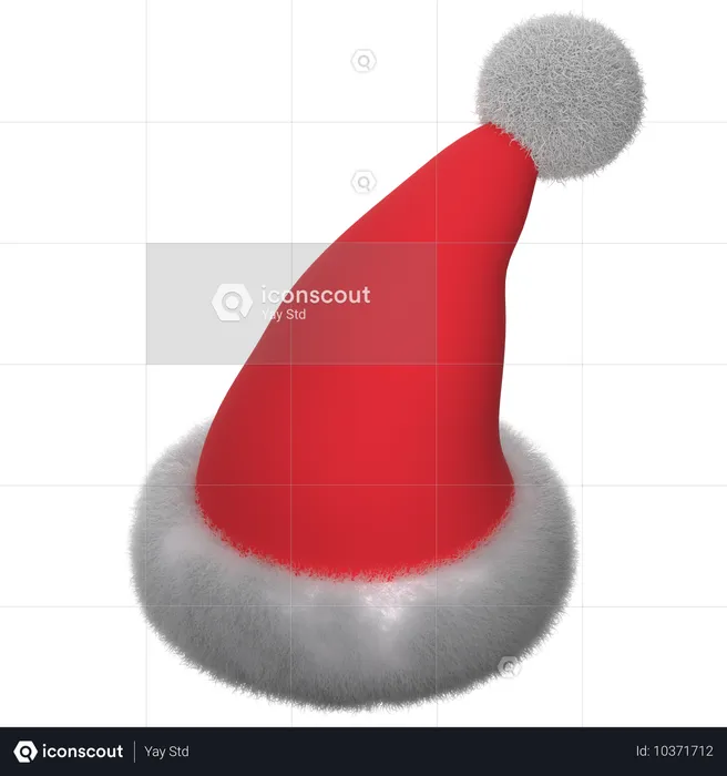 Gorro navideño  3D Icon