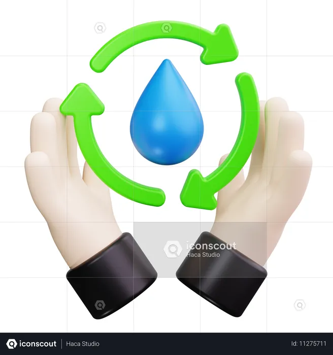 Gota de agua  3D Icon