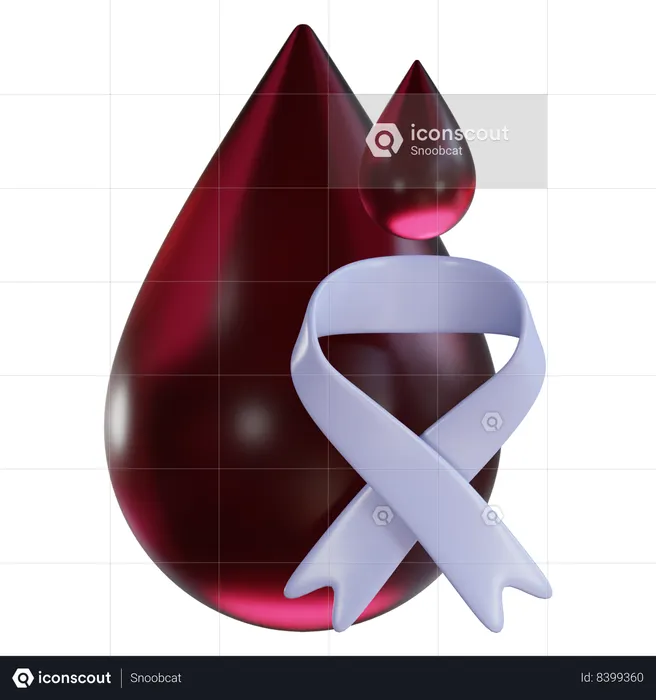 Gota de sangue  3D Icon