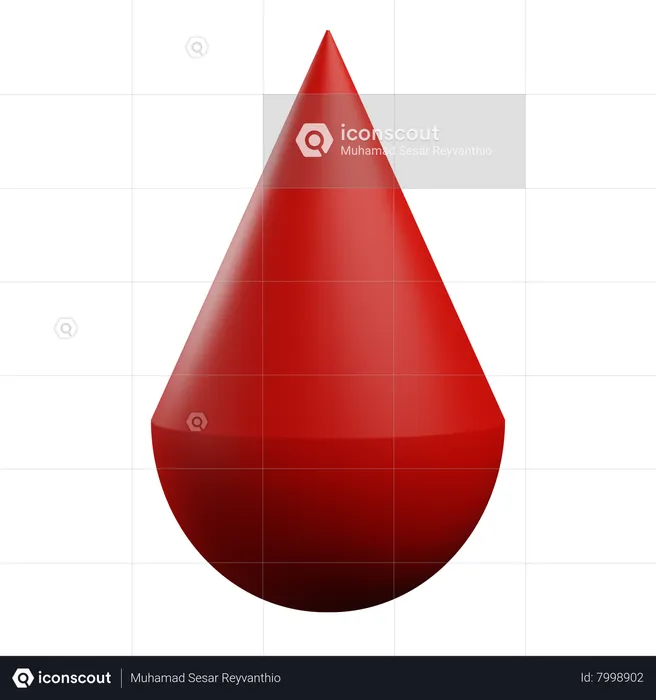 Gota de sangue  3D Icon