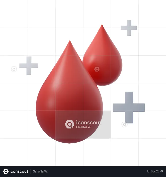 Gota de sangue  3D Icon