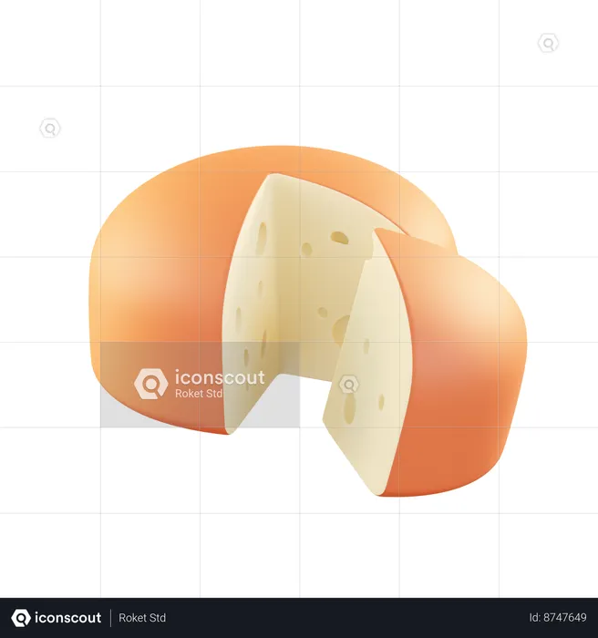 Fromage gouda  3D Icon