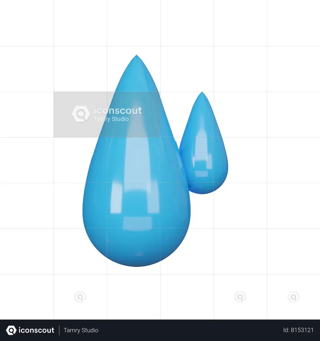 Goutte d'eau  3D Icon