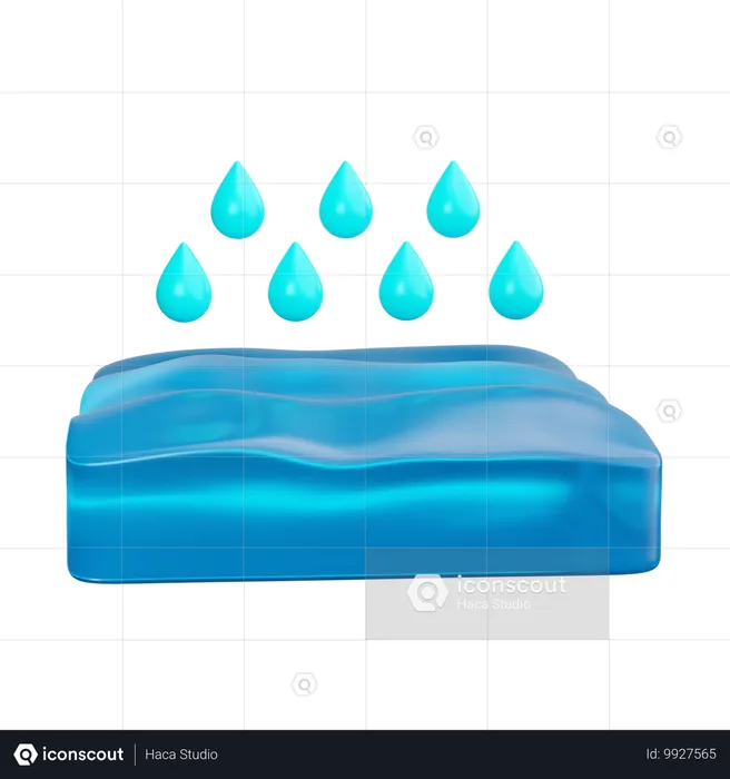 Gouttes d'eau  3D Icon