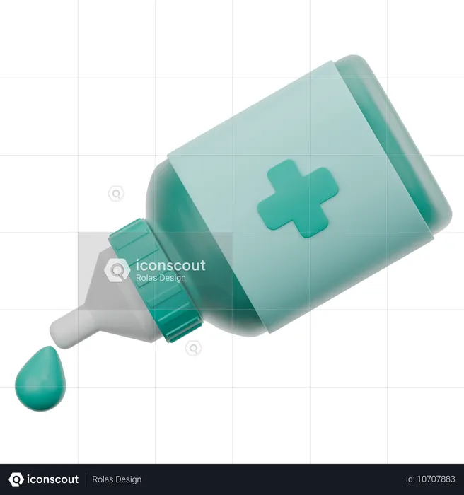 Gouttes pour les yeux  3D Icon