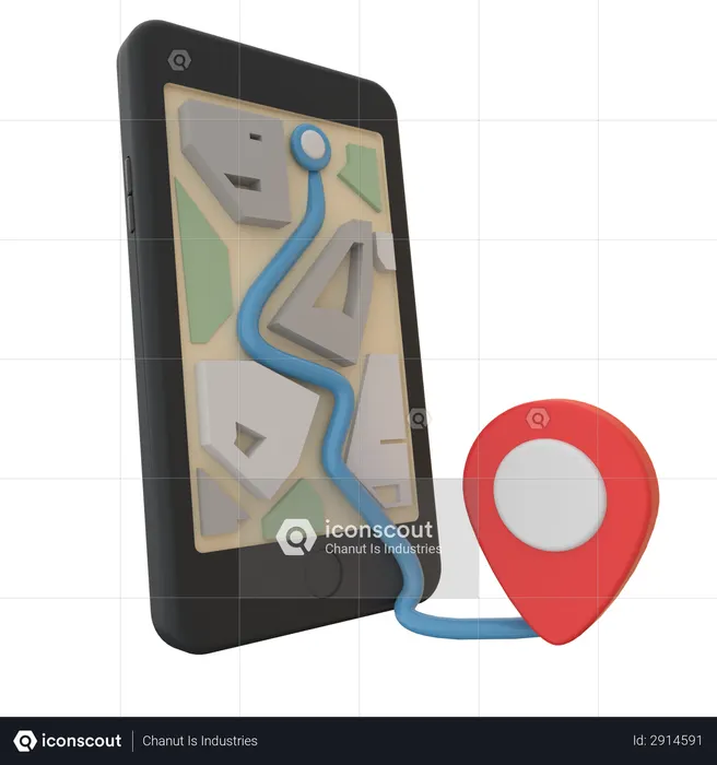 GPS  3D Icon