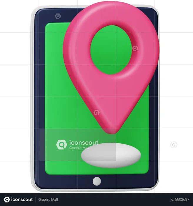 GPS móvel  3D Icon