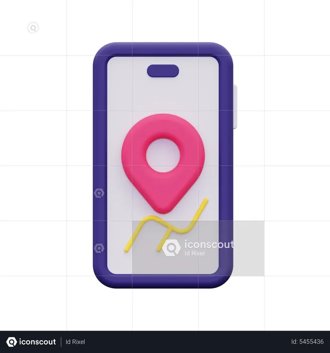 GPS movil  3D Icon