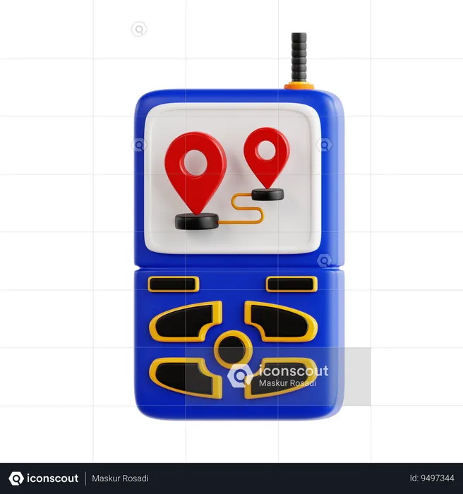 Gps Tracker Device  3D Icon