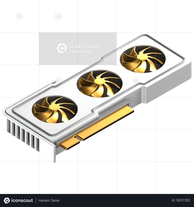 GPU  3D Icon