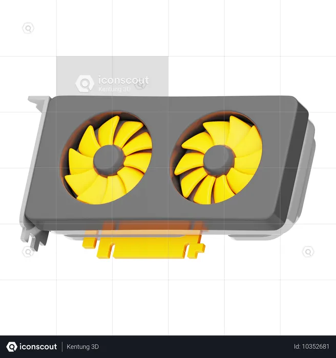 GPU  3D Icon