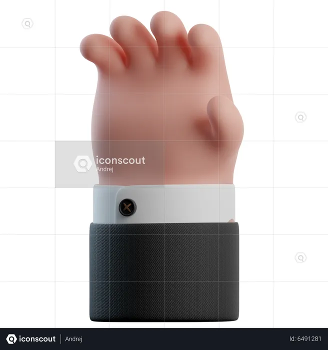 Grab Hand Gestures  3D Icon