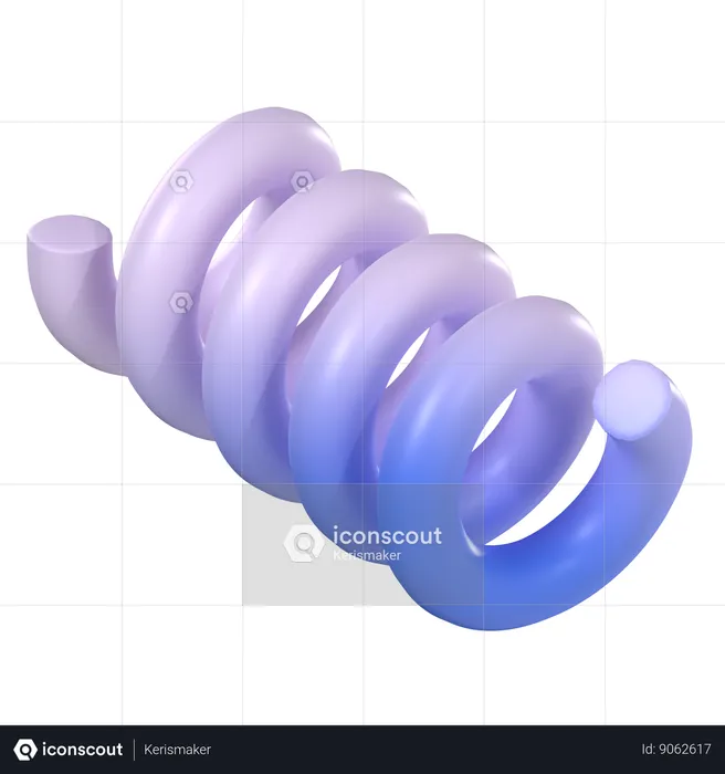 Gradiente espiral  3D Icon