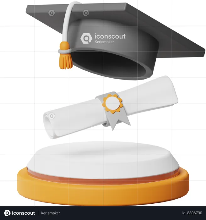 Graduate  3D Icon