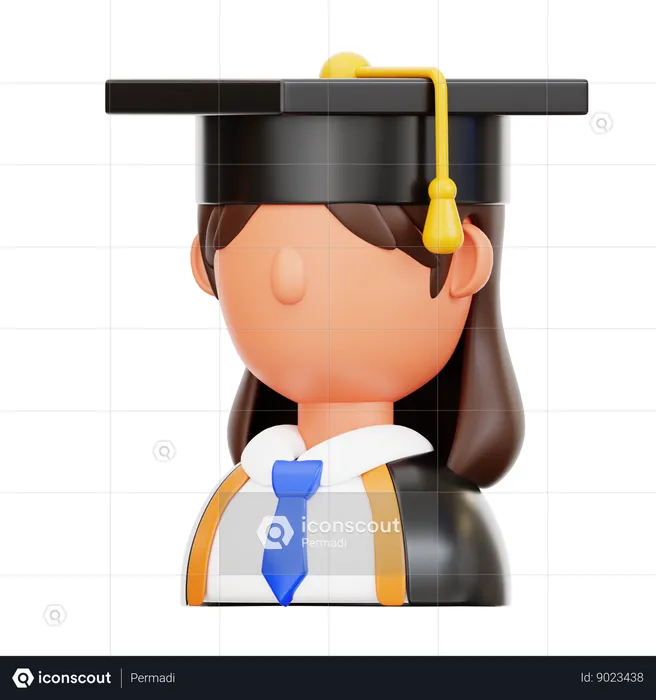 Graduate student  3D Icon