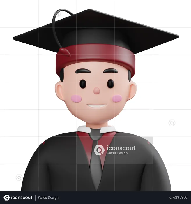 Graduate Student  3D Icon