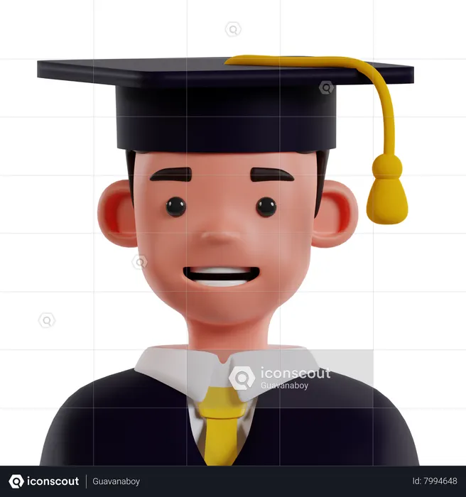 Graduate Student  3D Icon