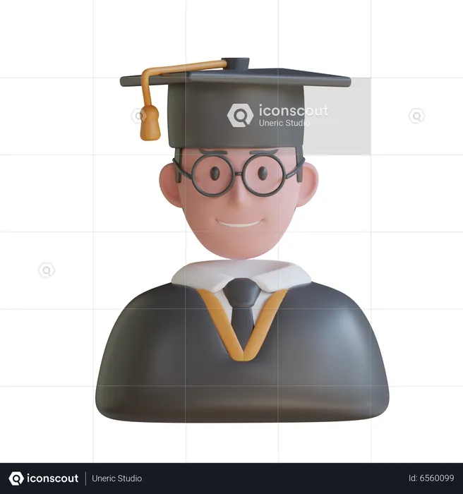 Graduated Student  3D Icon