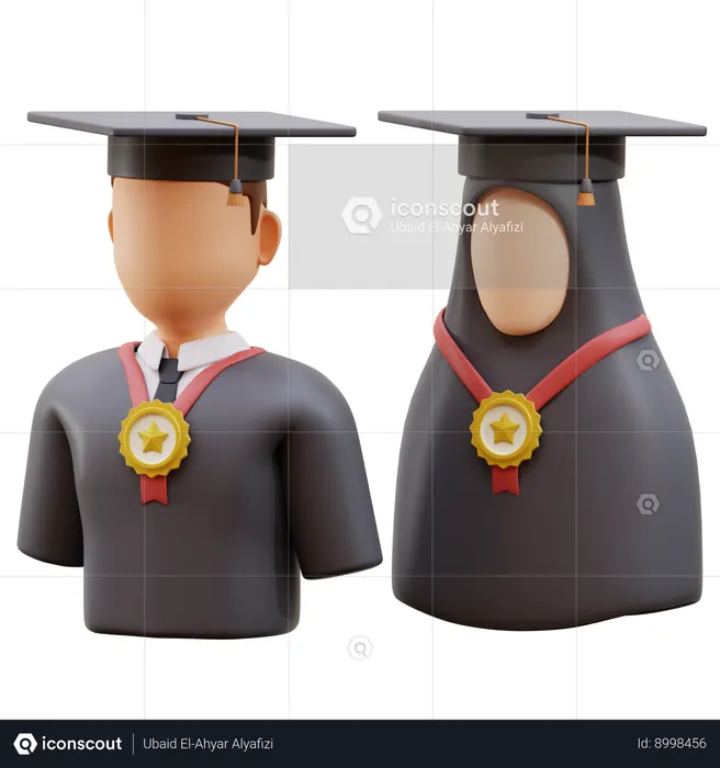 Graduated Students  3D Icon