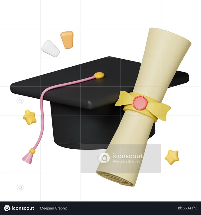 Graduation  3D Icon