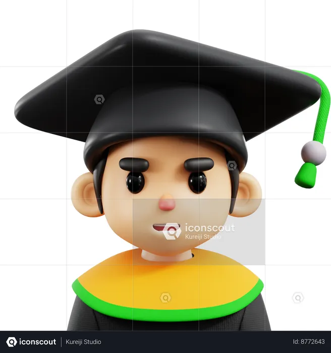 Graduation  3D Icon