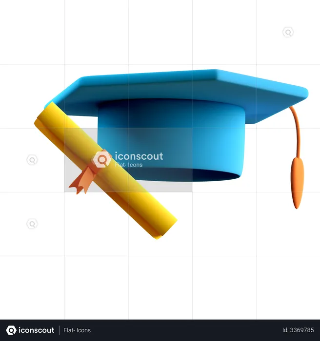 Graduation  3D Illustration