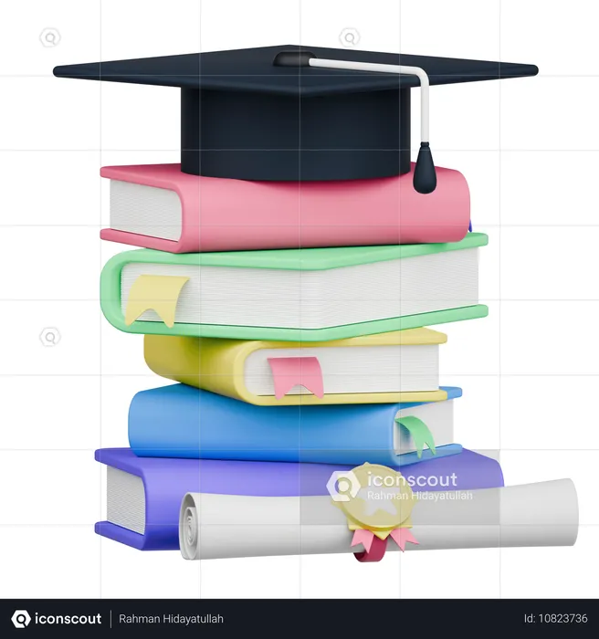 Graduation Book  3D Icon