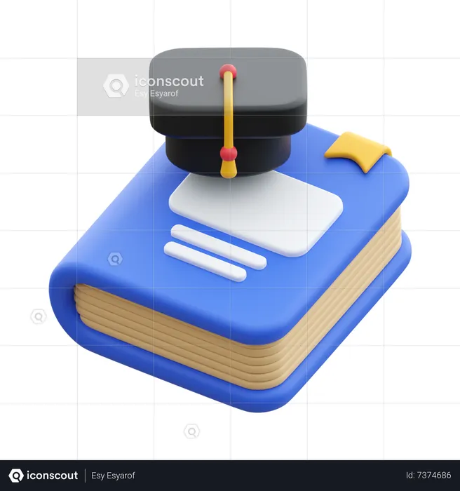 Graduation Book  3D Icon