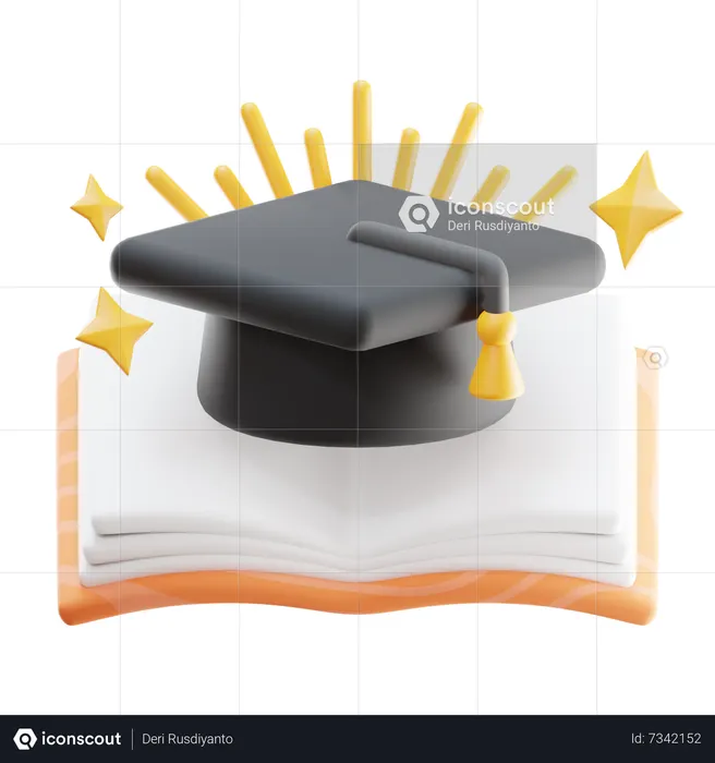 Graduation Book  3D Icon