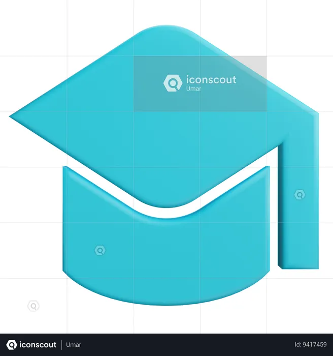 Graduation Cap  3D Icon