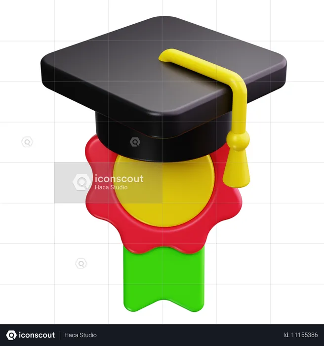 Graduation Cap  3D Icon