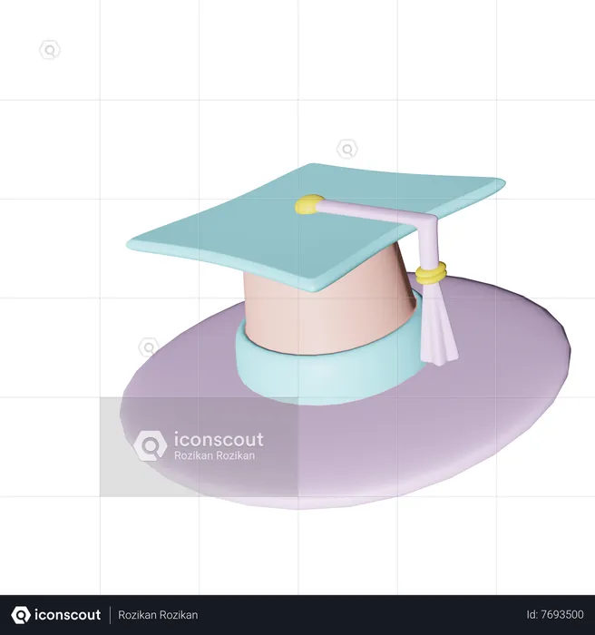 Graduation Cap  3D Icon