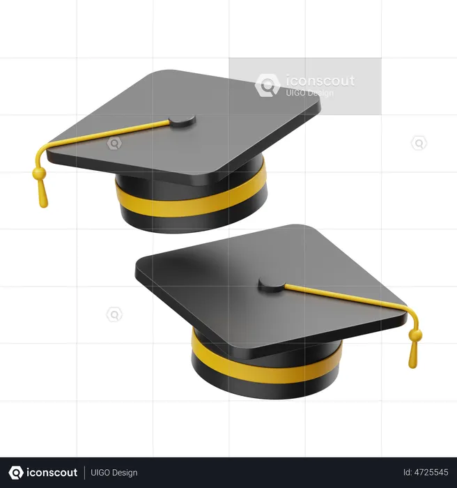 Graduation Cap  3D Illustration