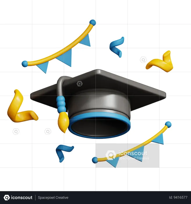 Graduation Ceremony  3D Icon