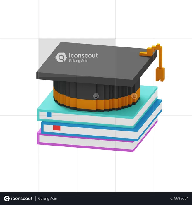 Graduation Education  3D Icon