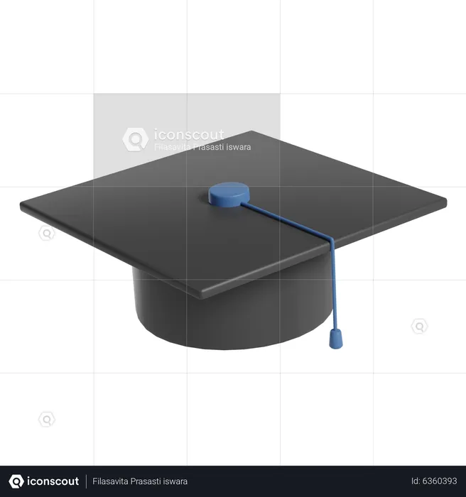 Graduation Hat  3D Icon